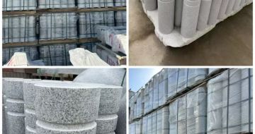 温州 芝麻白花岗岩挡车柱、隔离柱多少钱