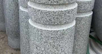 温州 芝麻白花岗岩挡车柱、隔离柱多少钱