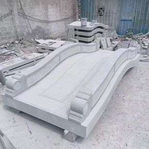 温州 芝麻灰花岗岩园林景观 小石桥