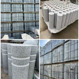 温州 芝麻白花岗岩挡车柱、隔离柱多少钱