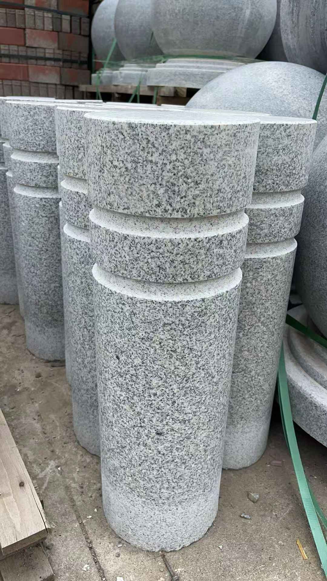 温州 芝麻白花岗岩挡车柱、隔离柱多少钱