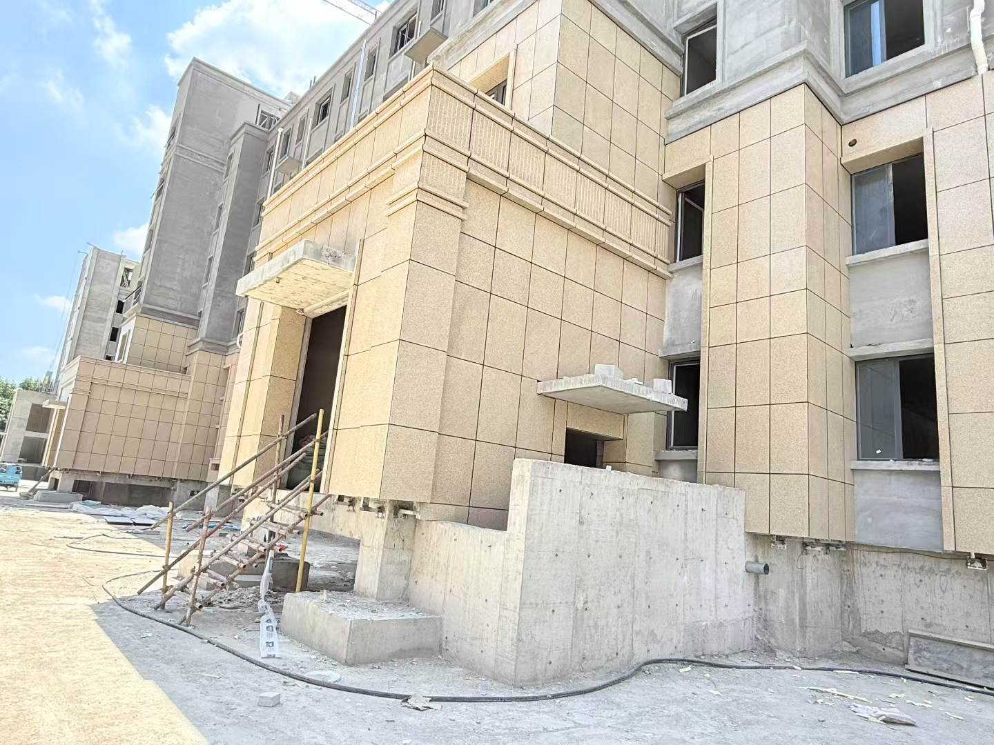 温州 黄金麻干挂，工地实拍