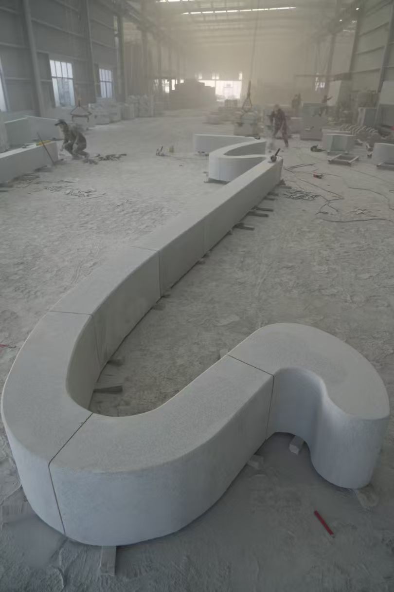 温州 花岗岩整石坐凳拼装